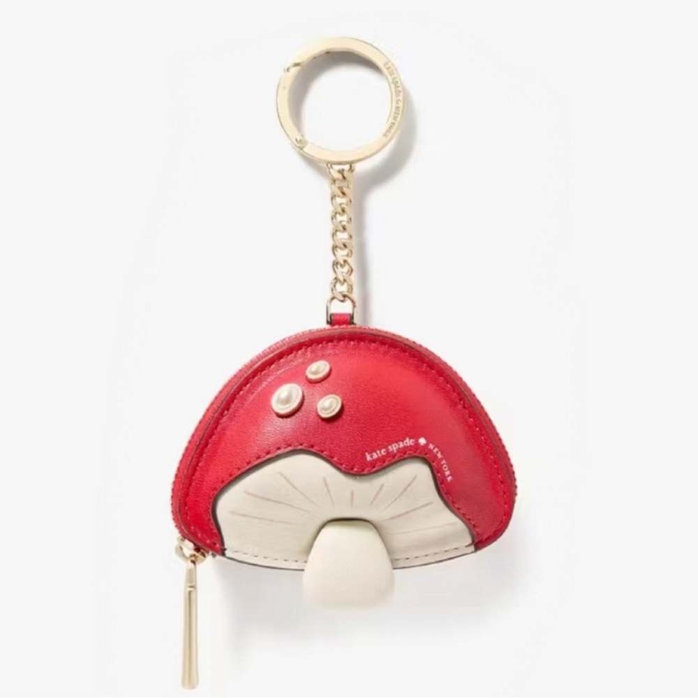 New Kate Spade  KL929 3d Mushroom Bag Charm